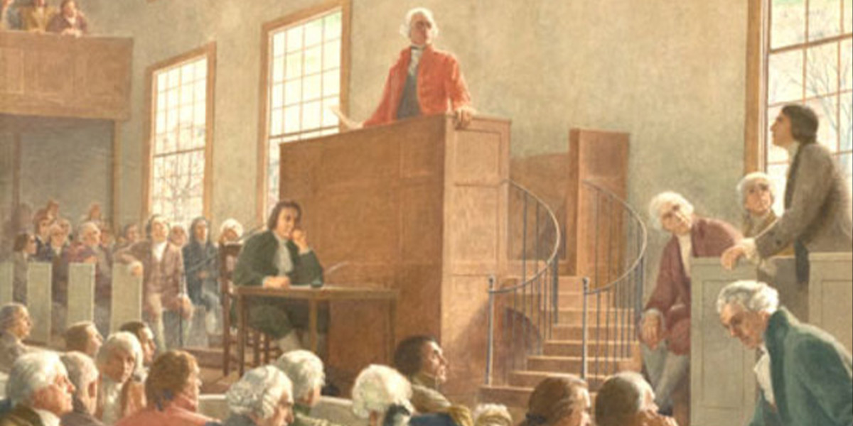 John Hancock Proposing the Addition of the Bill of Rights to the Federal Constitution